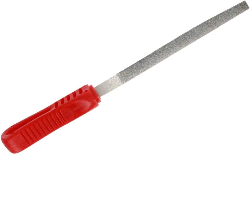 Utoolmart Diamond File 6 Inch Triangular Diamond Coated Plastic Handle Hand Tool for Grinding Polishing 1Pcs - Image 2