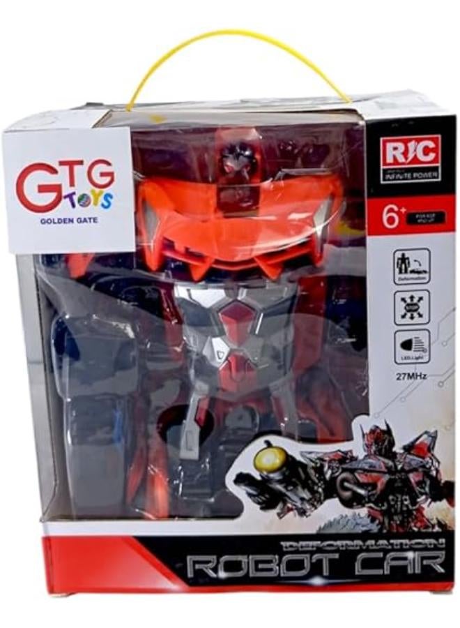 Transforming Remote Control Car, Red
