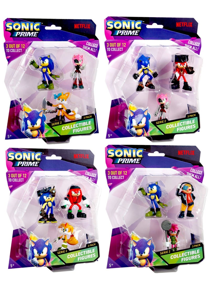 SONIC Sonic Figure Blister 3-in-1 Pack, Assorted 1 Piece (Style & Color May Vary) | Collectible Figure | Action Figure | Perfect Gift for Kids and Collectors  - Image 1