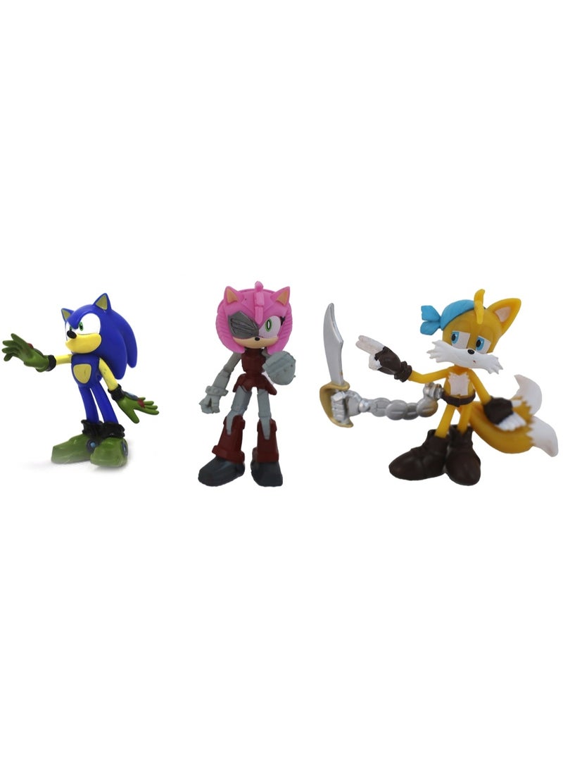 SONIC Sonic Figure Blister 3-in-1 Pack, Assorted 1 Piece (Style & Color May Vary) | Collectible Figure | Action Figure | Perfect Gift for Kids and Collectors  - Image 5