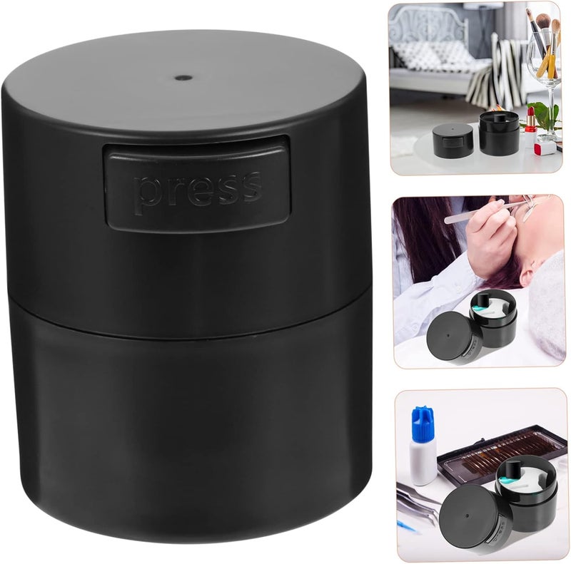 Angoily 2pcs Eyelash Extension Sealed Storage Jar Airtight Container for Lash Adhesive Design for Beauty Salon Home Use Keeps Lashes Fresh and - Image 4