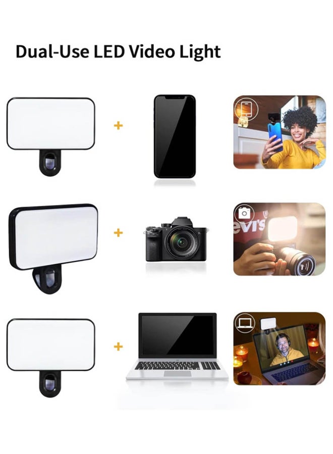 LED Selfie Light Makeup Fill Light Clip Photography Video Photo Light Clip Bracket for Notebook Computer Mobile Phone  - Image 4