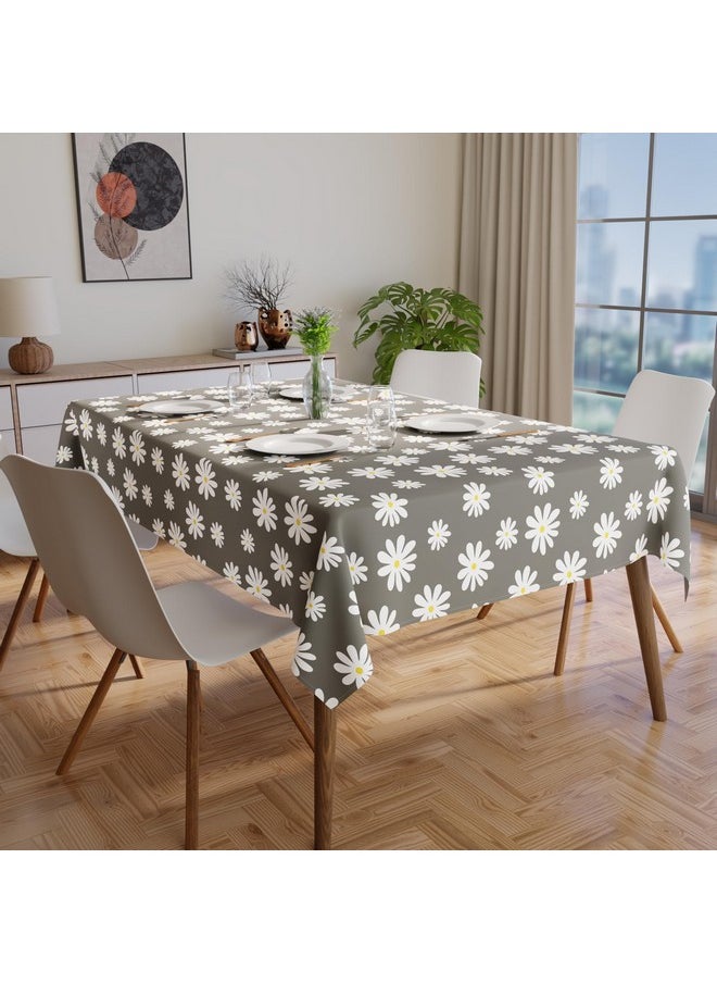 Encasa XO Printed Cotton Table Cloth 7.5 ft Rectangular for 6 to 8 Seater Dining Table of Size 140x230 cm, Machine Washable, Durable for Home, Restaurant, Banquet - Daisy Grey - pzsku/Z00916DCA8E8435BF8BA8Z/45/_/1738306589/231dd933-0c59-411c-9035-72e061bda49f