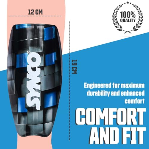 Synco Maestro Shin Guard | Slipin Shin Pads for Football Training & Matches | Extra Protection and Comfort | for Youth and Adults | Soccer, Hockey Protection Gear | Durable & Lightweight - Image 5