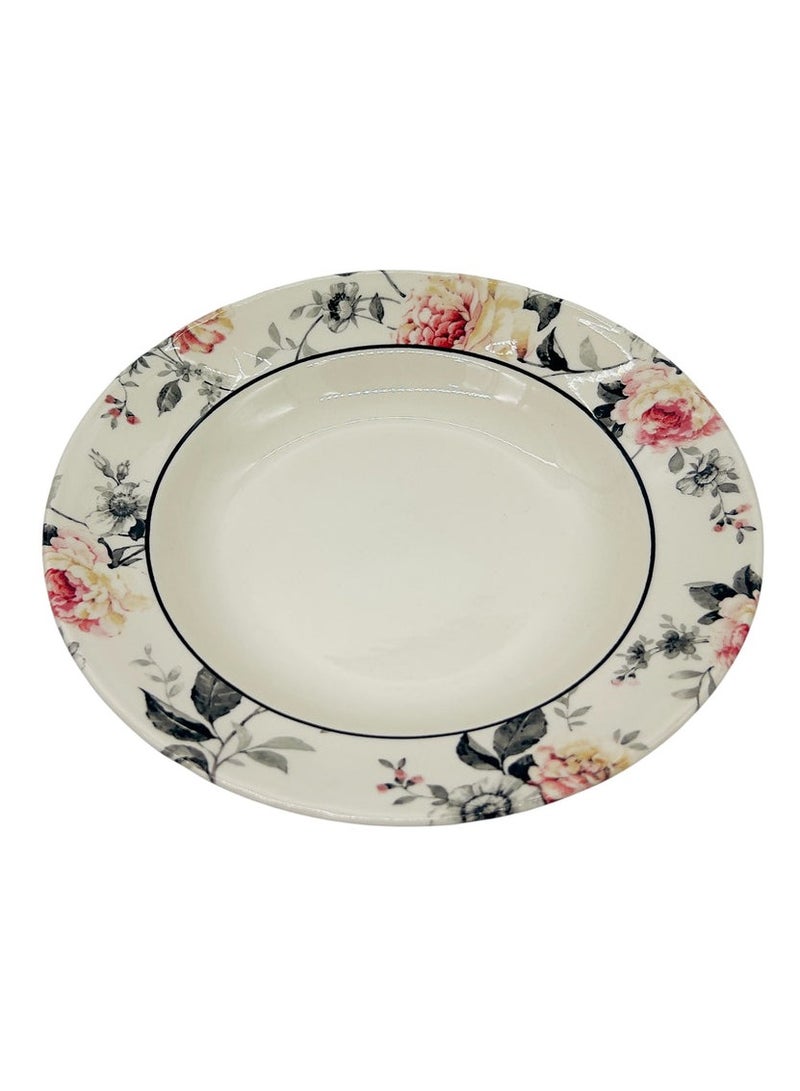 Claytan Claytan Ceramic Soup Plate 9.2", Jasper Rim- CL-2320FA-SP  - Image 1