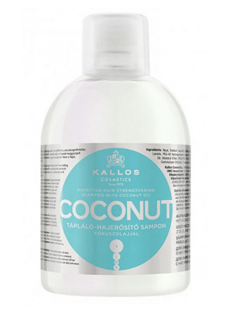 Kallos Kallos Nourishing Hair Strengthening Shampoo with Coconut Oil 1000ml 
