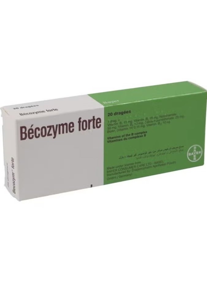 BAYER (PACK OF 2) Becozyme Forte Tablets 20's Pack - Image 1