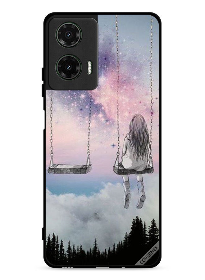 Covernex Motorola Moto G35 5G Protective Case Cover Lonely Girl Art - Image 1
