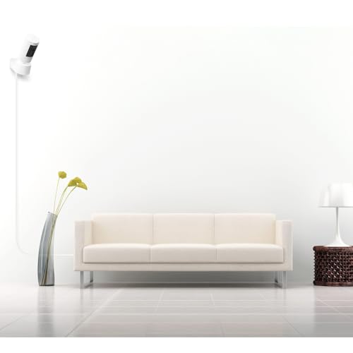 Smays 30 ft Extension Cable for Ring Pan-Tilt Indoor Cam (2024 Release), Long Flat USB C Power Cord White - Image 3