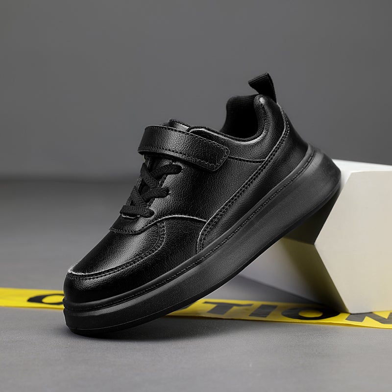 Discount Children'S Shoes Boys And Girls Black Shoes Students Campus Performance All Black Leather Shoes Cuhk Children'S Shoes - Image 3