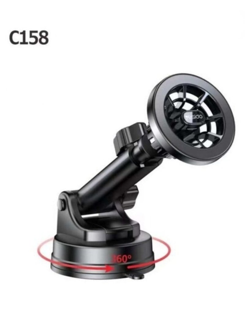 ELTRAZONE C158 2-in-1 Magnetic Ring Car Phone Holder – Versatile Mount with Secure Grip - Image 1
