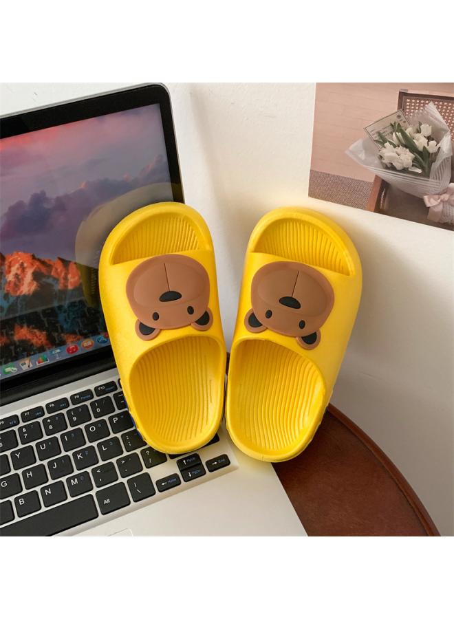 شك شباشب على شكل دب كرتوني وأرنب لطيف للأطفال صيفي للأطفال في الأماكن المغلقة بنعل ناعم أحذية شاطئ مضادة للانزلاق - Image 1