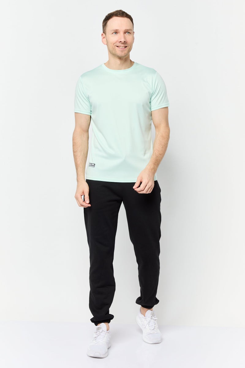 RBX تي شيرت رياضي للرجال بأكمام قصيرة مناسب للجري، لون أكوا واضح - Image 3