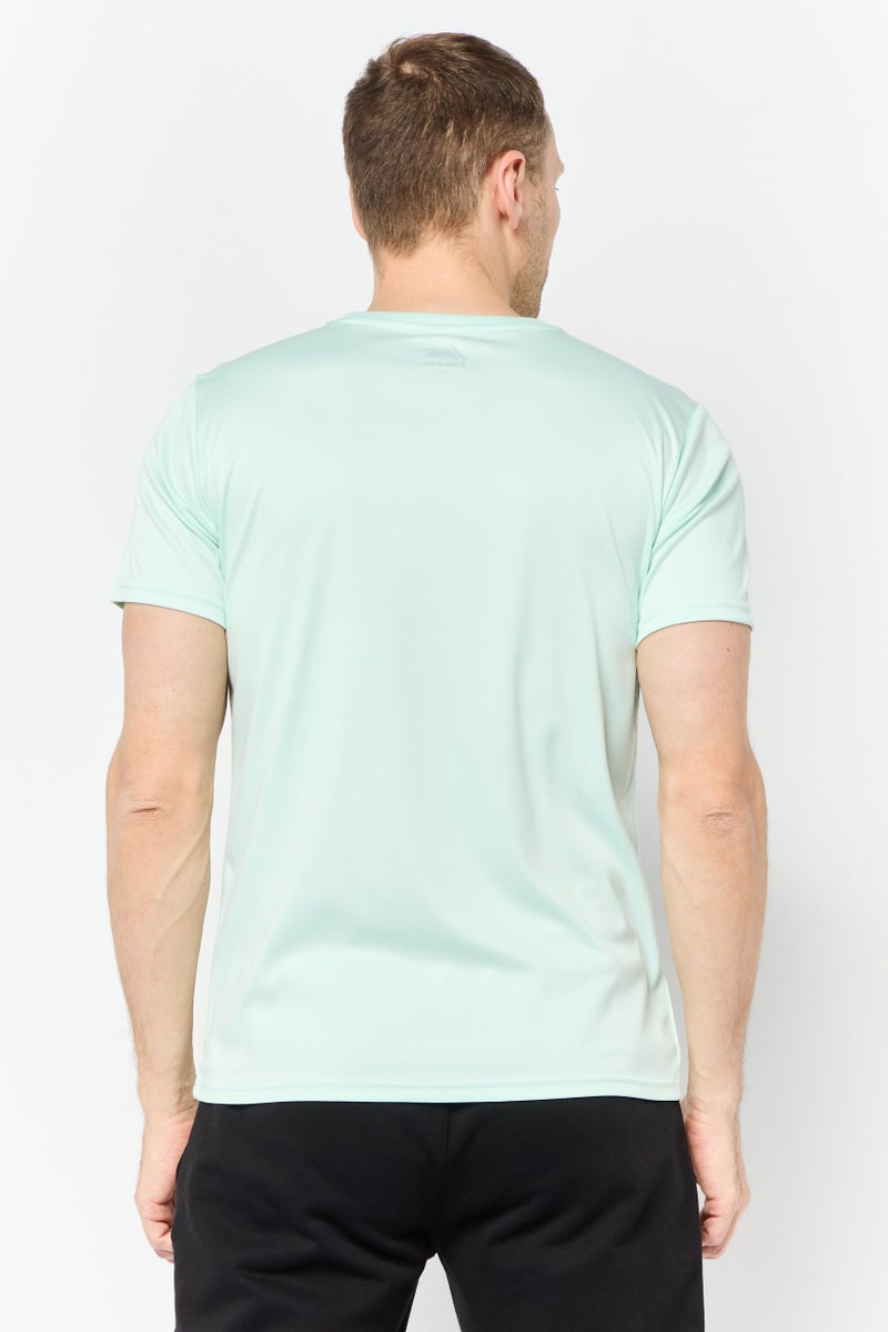 RBX تي شيرت رياضي للرجال بأكمام قصيرة مناسب للجري، لون أكوا واضح - Image 2