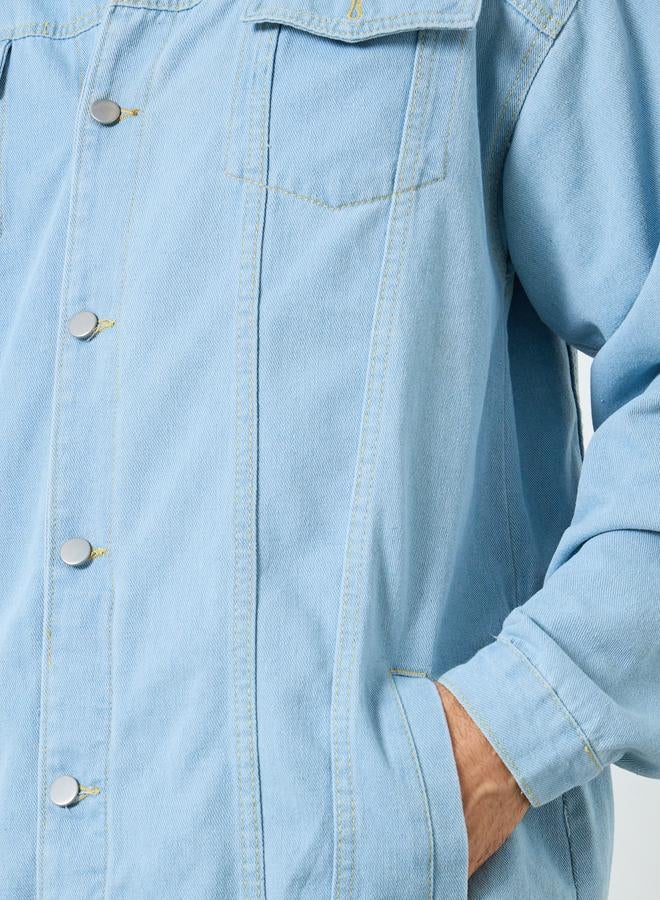 ستايلي جاكيت دنيم واسع مع جيوب - Image 4