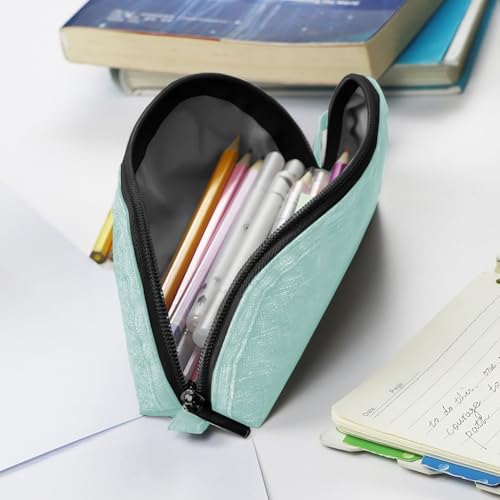 Gloppie Pencil Pouch - Practical Pencil Case, Aesthetic Simple Pencil Bag, Small Pen Holder, Back to School Supplies for Girls Boys, Green - Image 4