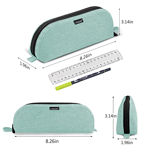 Gloppie Pencil Pouch - Practical Pencil Case, Aesthetic Simple Pencil Bag, Small Pen Holder, Back to School Supplies for Girls Boys, Green - Image 2