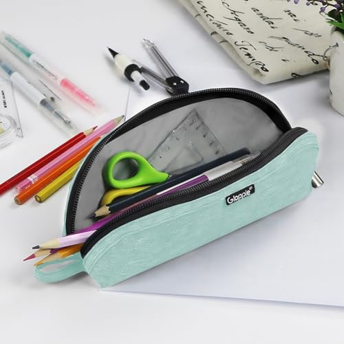 Gloppie Pencil Pouch - Practical Pencil Case, Aesthetic Simple Pencil Bag, Small Pen Holder, Back to School Supplies for Girls Boys, Green - Image 3