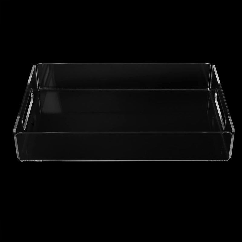 Acrylic Cheese Serving Tray Durable Acrylic Tray with Handles, Breakfast for Easy Organization and Convenient Serving, Transparent 7.9x11.8x2.0in - Image 3
