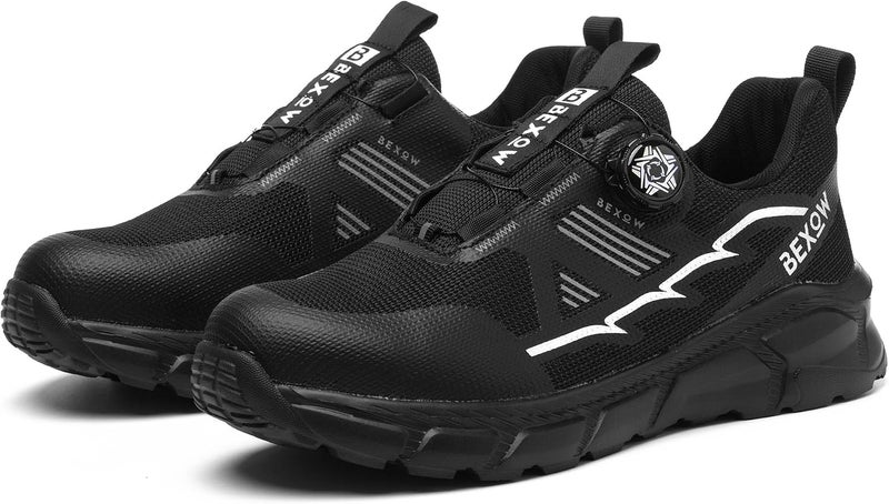 Bexow Premium Safety Shoes Steel Toe Lightweight Work Sneakers Industrial Footwear for Men and Women - Image 2