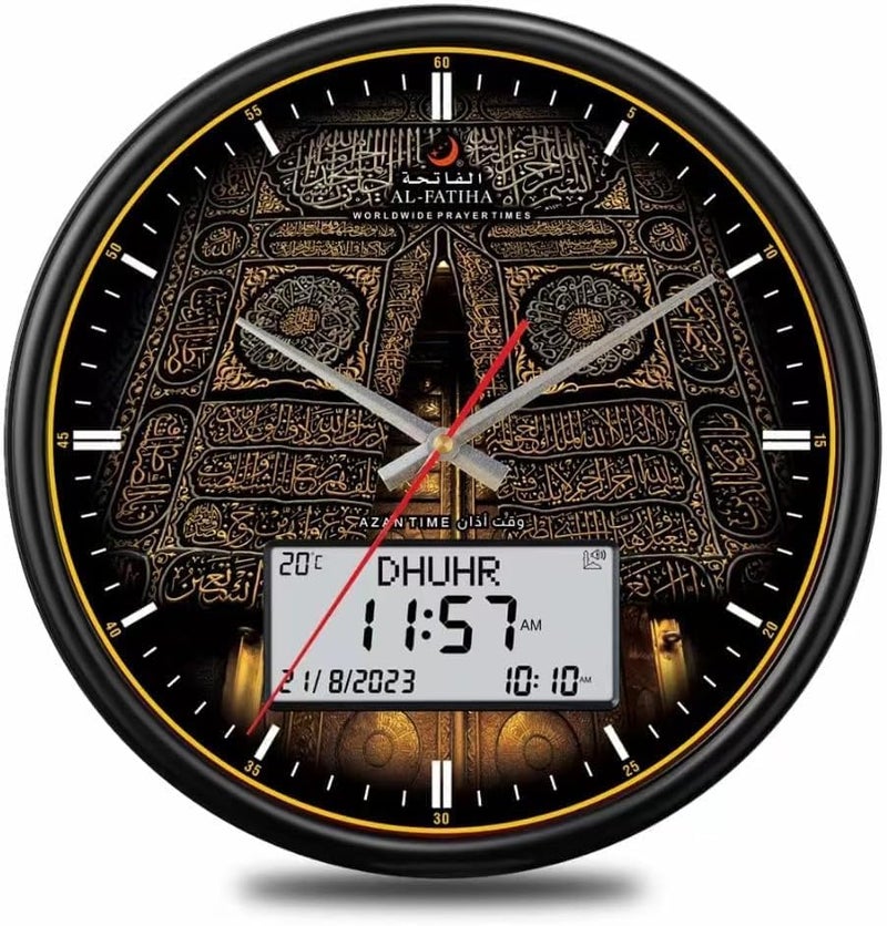ACHAS Azan LED Prayer Wall Clock for Home/Office/Mosque - Digital Athan Read Display, Home Decor - Image 1