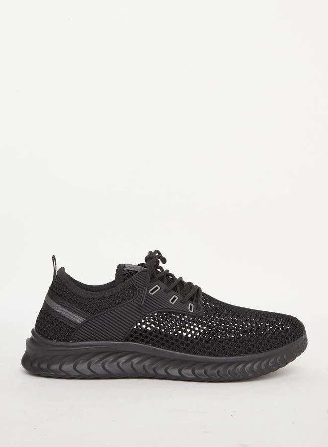 Take Two Take Two Textured Lace Up Sneakers