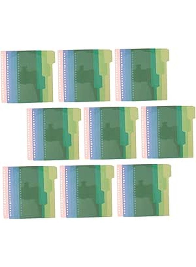 A5 Plastic Tab Dividers 44 Pieces 20 Holes Index Labels for Ring Binder Notebook Office Organization - Image 1