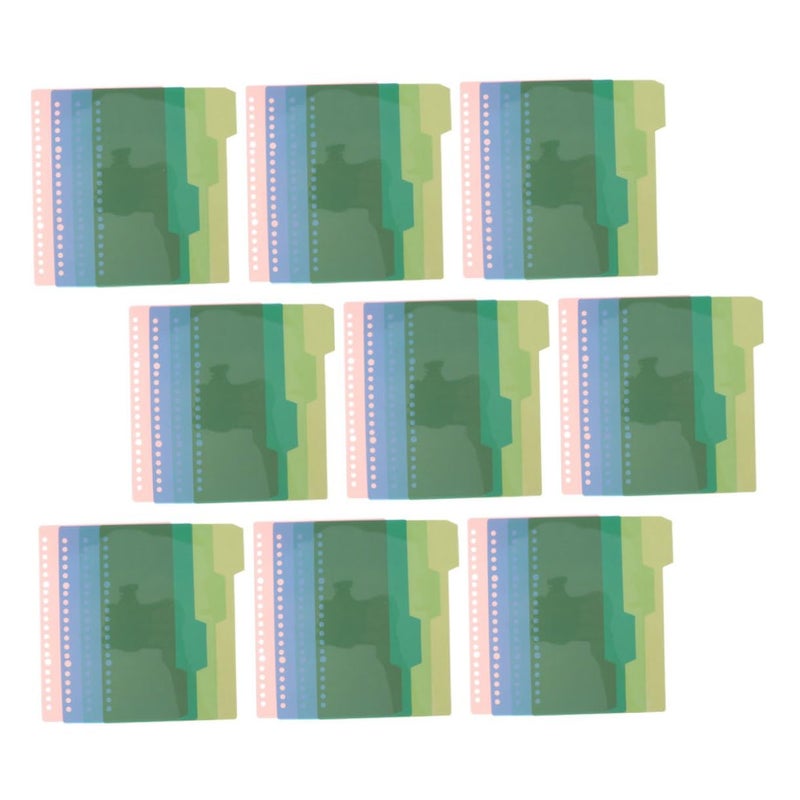 A5 Plastic Tab Dividers 44 Pieces 20 Holes Index Labels for Ring Binder Notebook Office Organization - Image 2