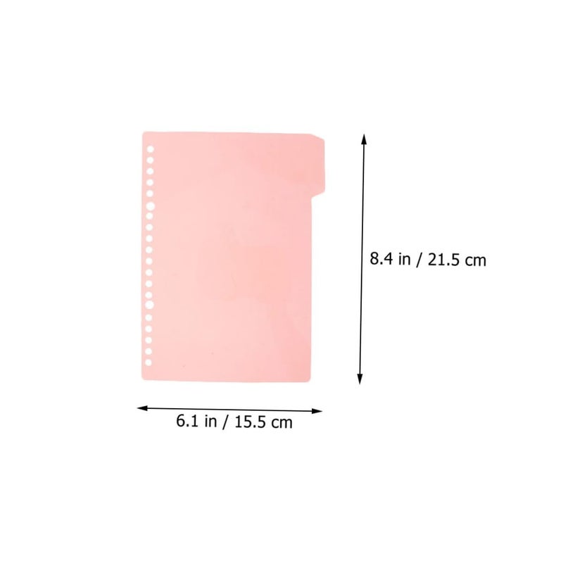 A5 Plastic Tab Dividers 44 Pieces 20 Holes Index Labels for Ring Binder Notebook Office Organization - Image 3