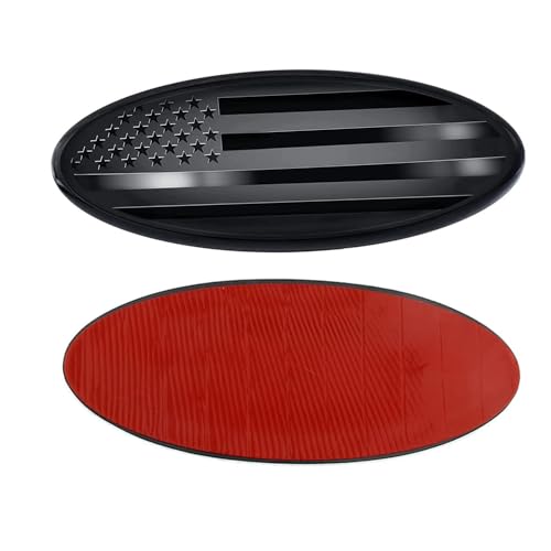 HHLOU Fit Ford Interior American Flag Emblem Cover Sticker Decal Compatible for Ford Fusion Escape Focus F150 Edge Bronco Transit Fiesta Ecosport All Models (Black) - Image 3
