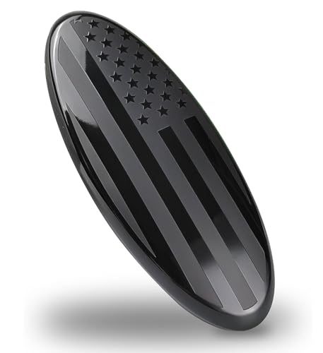 HHLOU Fit Ford Interior American Flag Emblem Cover Sticker Decal Compatible for Ford Fusion Escape Focus F150 Edge Bronco Transit Fiesta Ecosport All Models (Black) - Image 4