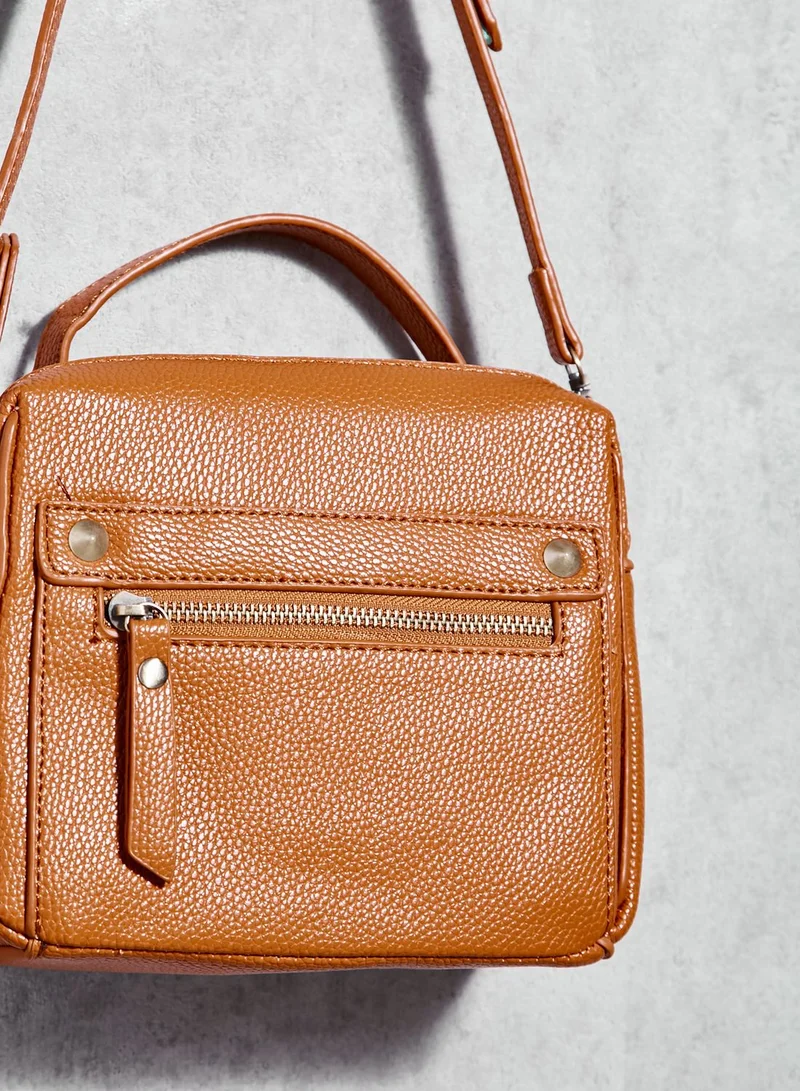 Ginger Zip Detail Crossbody