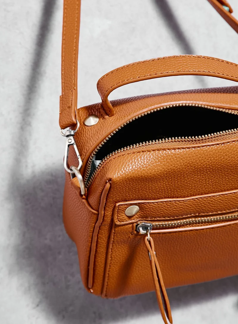 Ginger Zip Detail Crossbody
