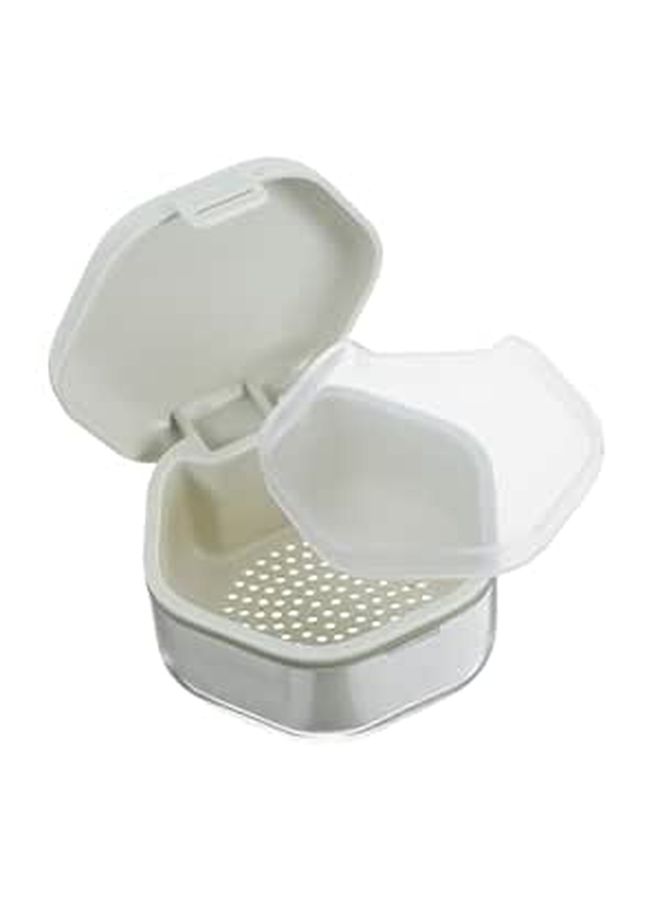 Dual Layer Denture Case With Strainer For Travel And Daily Cleaning - Image 1
