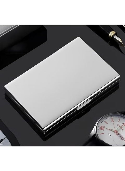Metal Card Holder Wallet Ultra Thin Stainless Steel Metal Wallets RFID Blocking Credit Card Wallet Holder Best Card Protector for Men & Women