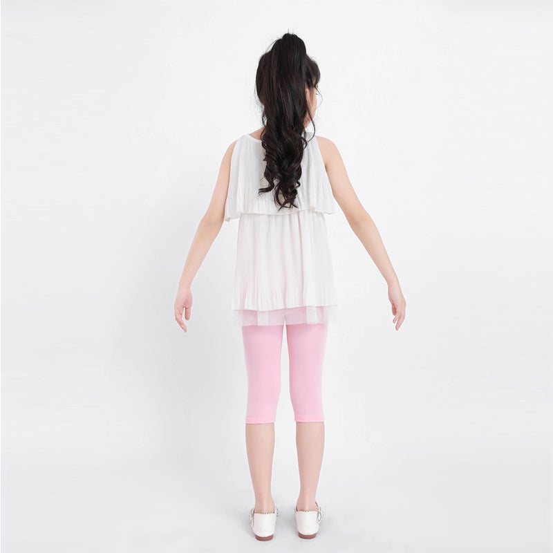 Children'S Pants Girls' Baby Girls' Cotton Five-Point Leggings Bunny Printed Leggings - Image 5