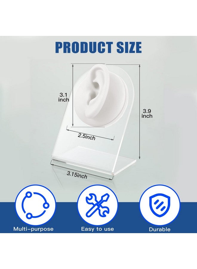 Cindeer 10 Sets 40 Pieces 4 Layer Stackable Cosmetic Containers With Screw Lids, 10G/10Ml Stackable Clear Bead Storage Containers Round Plastic Containers For Beads, Buttons, Jewelry - Image 2