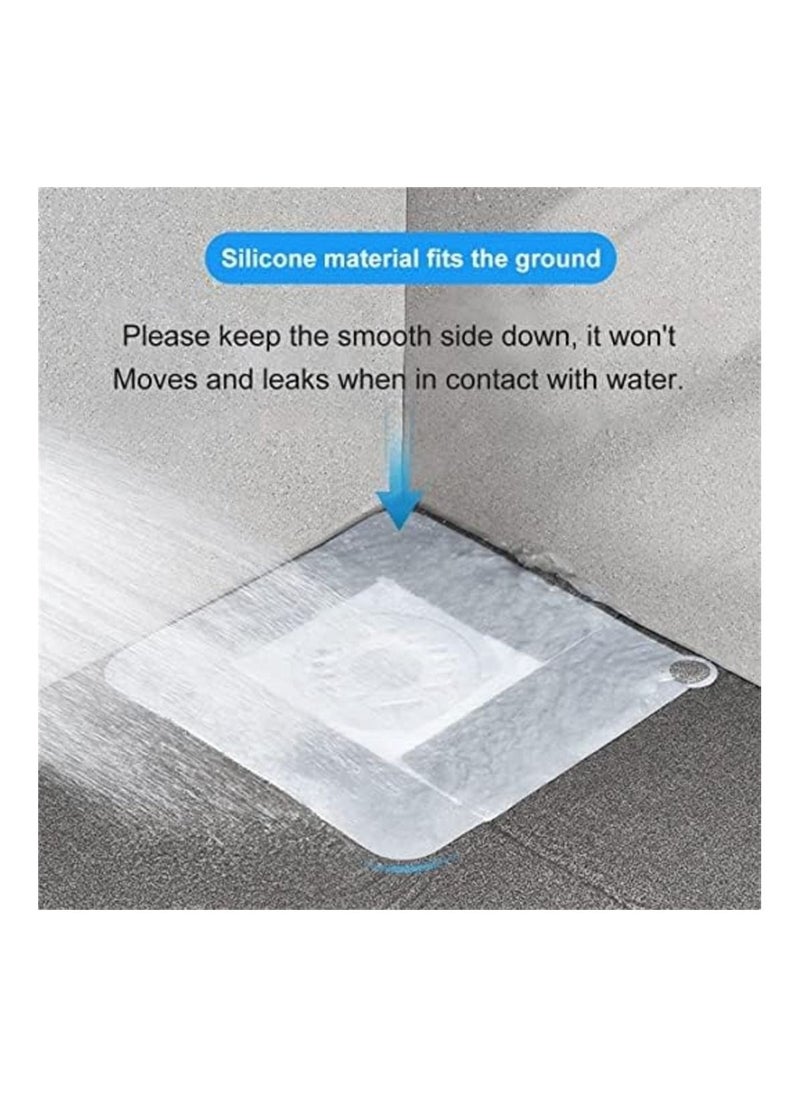 MIRFA Silicone Drain Cover White 8 in 15cm 2 Pcs Tub Stopper Floor Anti Odor Mat Drain Cover for Shower Floor Anti Cockroach Deodorizing Drain Cover Kitchen Seal for Kitchen Laundry Toilet and Else  - Image 4