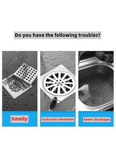 MIRFA Silicone Drain Cover White 8 in 15cm 2 Pcs Tub Stopper Floor Anti Odor Mat Drain Cover for Shower Floor Anti Cockroach Deodorizing Drain Cover Kitchen Seal for Kitchen Laundry Toilet and Else  - Image 5