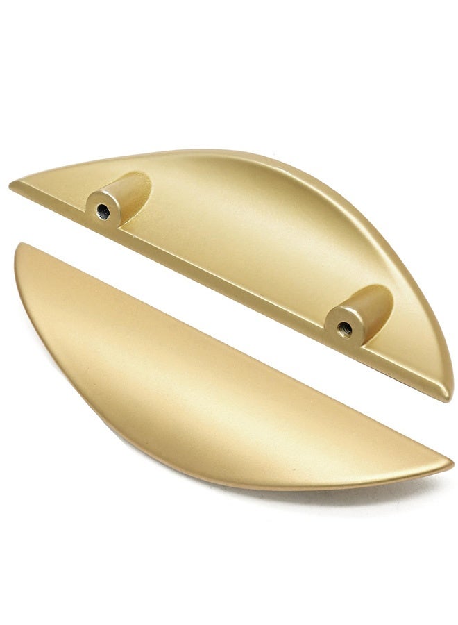 Peachjoy Cupboard Handles, 4 Pcs Modern Light Brushed Cabinet Pulls with Screws, Gold Drawer Knobs, Drawer Door Cabinet Handles for Wardrobe Door, Cabinet Doors, and Home Decorating - Image 3