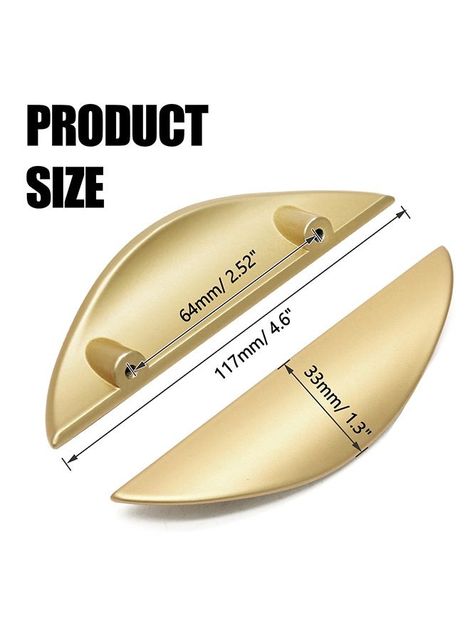 Peachjoy Cupboard Handles, 4 Pcs Modern Light Brushed Cabinet Pulls with Screws, Gold Drawer Knobs, Drawer Door Cabinet Handles for Wardrobe Door, Cabinet Doors, and Home Decorating - Image 2