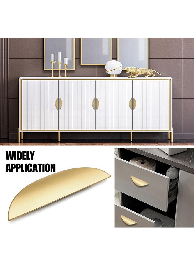 Peachjoy Cupboard Handles, 4 Pcs Modern Light Brushed Cabinet Pulls with Screws, Gold Drawer Knobs, Drawer Door Cabinet Handles for Wardrobe Door, Cabinet Doors, and Home Decorating - Image 5
