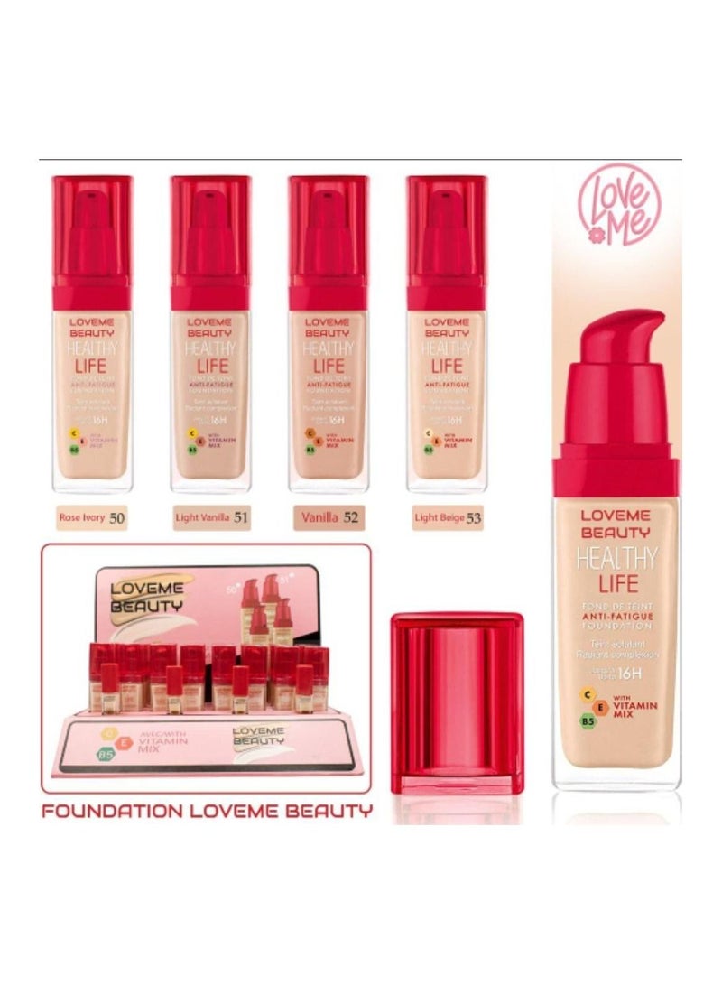 LOVEME Healthy Anti Fatigue Foundation Cream Light Vanilla, 1 pc - Image 1