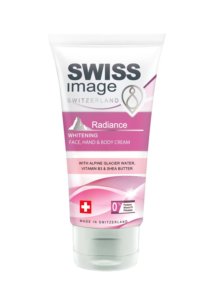 SWISS image Radiance Whitening Face, Hand & Body Cream 75 ml Brighter Skin Tone & A Radiant Glow Whitening Face, Hand and Body Cream For Daily Use  - Image 1