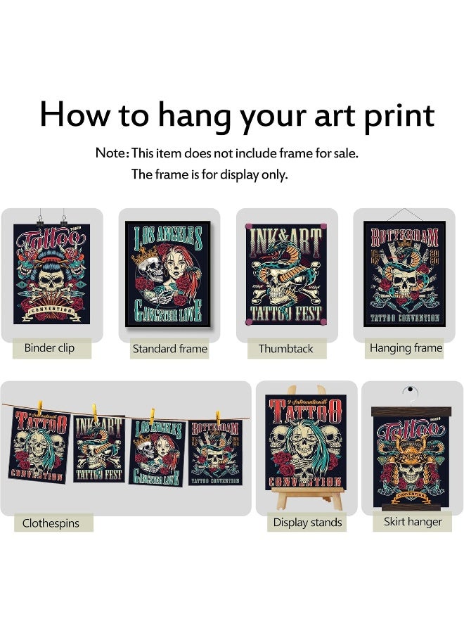 Luodroduo Skull Dark Academia Wall Art Vintage Aesthetic Wall Decor Halloween Skull Moody Canvas Poster Art Painting for Livingroom Bedroom Decoration - Image 3