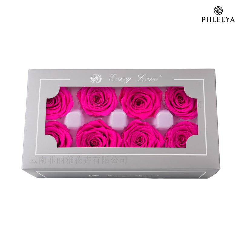 Eternal Flower Rose Flower Head Diy Material 4-5Cm8 Finished Bouquet Gift High Sense Dried Flowers Flowers - Image 1