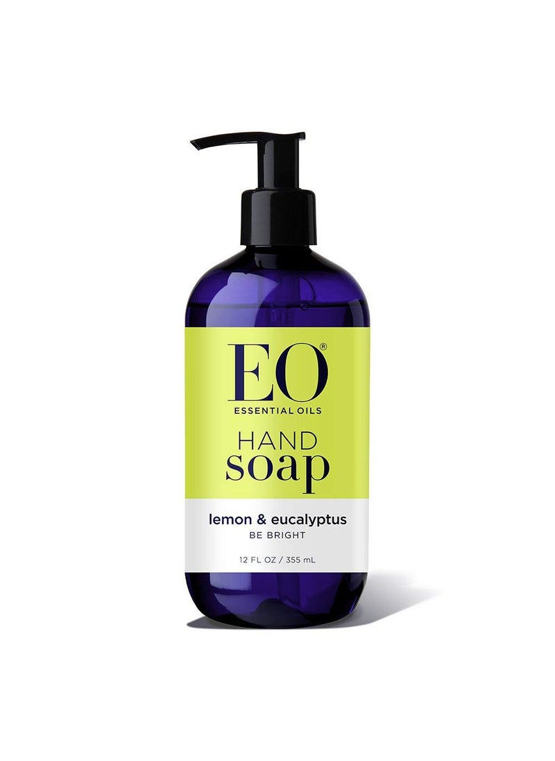 EO EO Eo hand soap, lemon eucalyptus, 12 oz 3-pack, 3 Count 