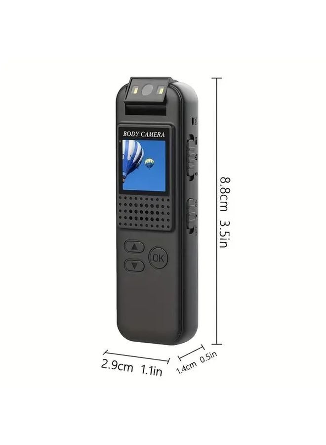1080p USB Rechargeable Body Camera With 180 Rotatable Lens And Magnetic Attachment - Image 4