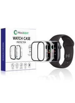 PRIMEEIGHT [2PCS] Case and Screen Protector 45 mm For Apple Watch Series 9/8/7 Ultra Thin Flexible TPU Clear Film Bubble-Free Scratch-resistant.  - Image 1