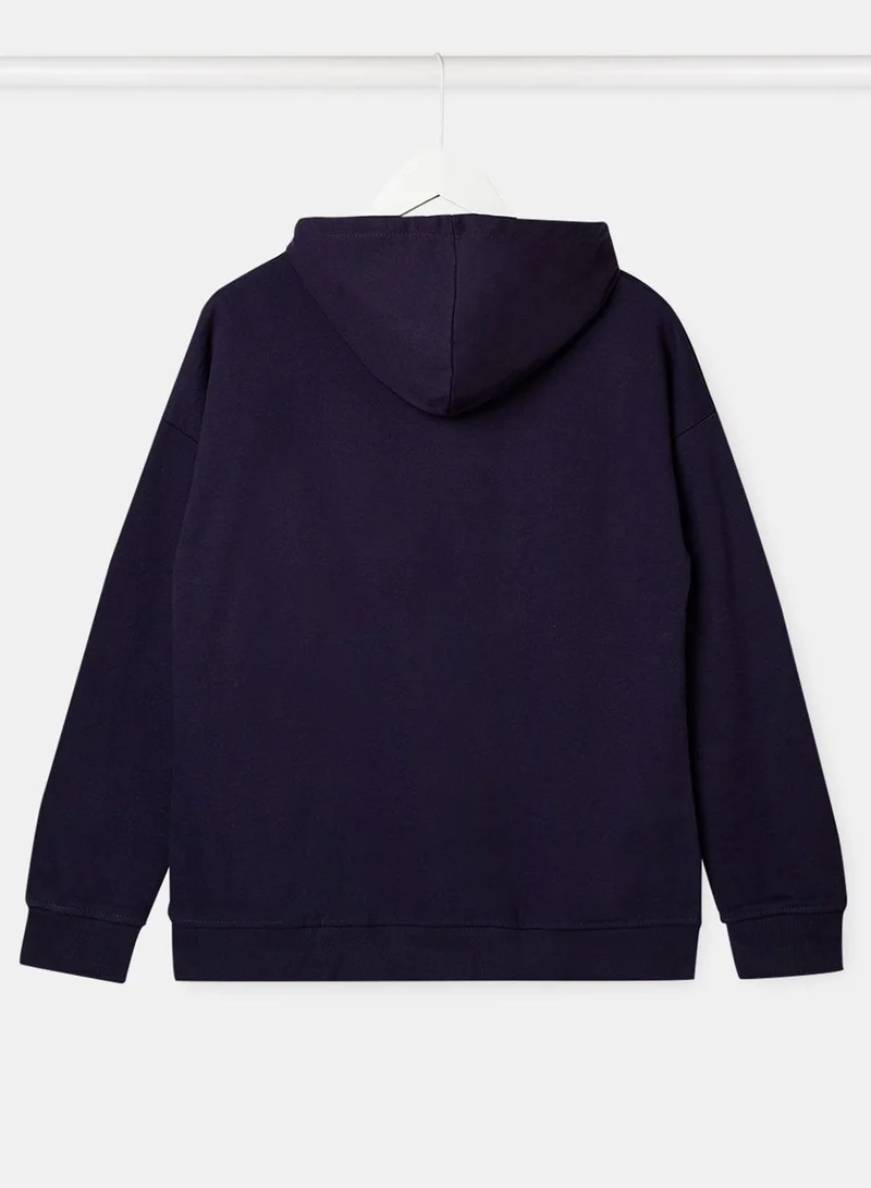 MANGO Kids Belle Slogan Hoodie